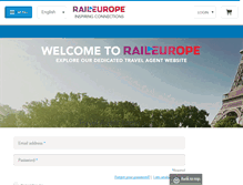 Tablet Screenshot of agent.raileurope.com